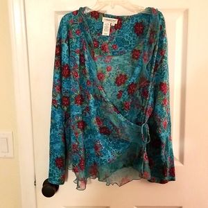 Long  Sleeve wrap Coldwater Creek